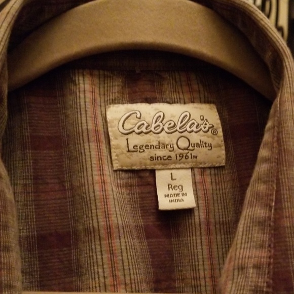 Cabelas Casual Button Down Long Sleeve Shirt - Picture 3 of 5